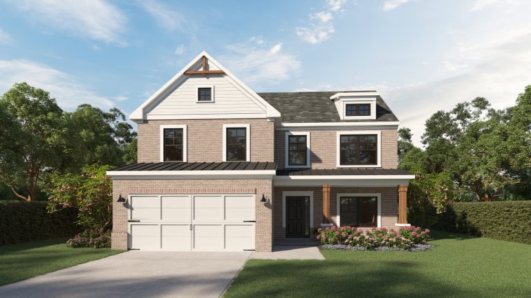 Two Story Brick Home With Garage- KFH - Axley Model