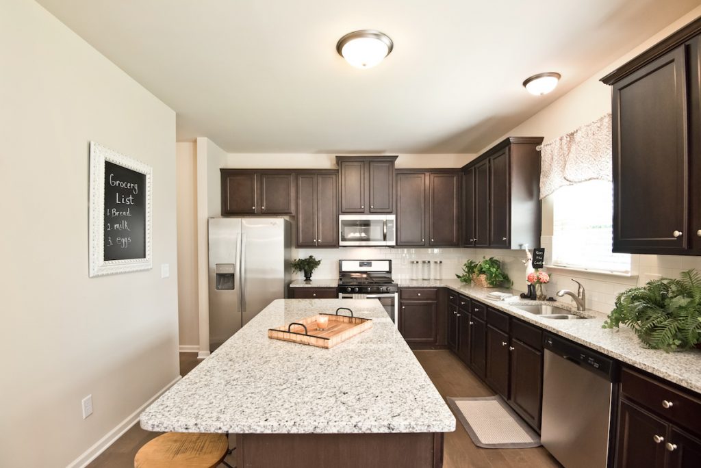 Kitchen of Maple Village model home 