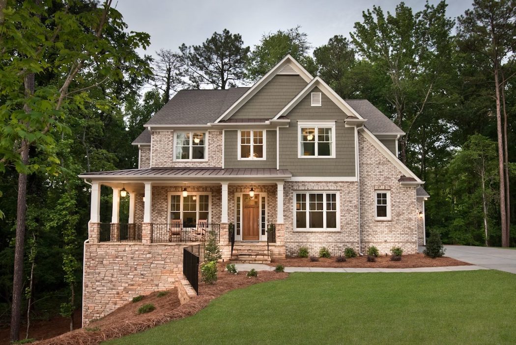 Heritage at Kennesaw Mountain home at dusk