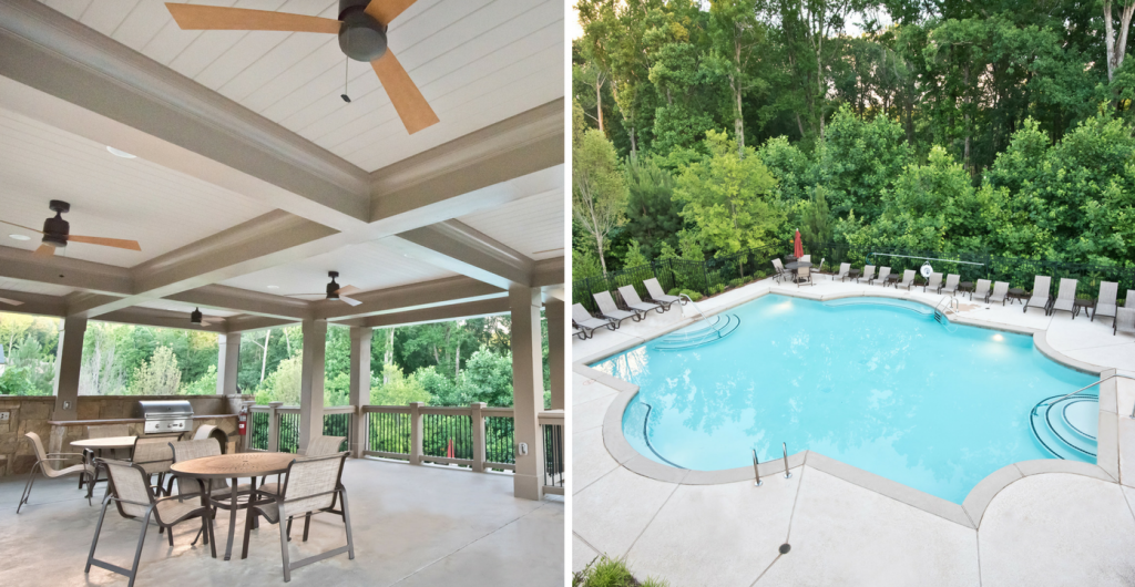 Pool and Cabana at Heritage at Kennesaw Mountain