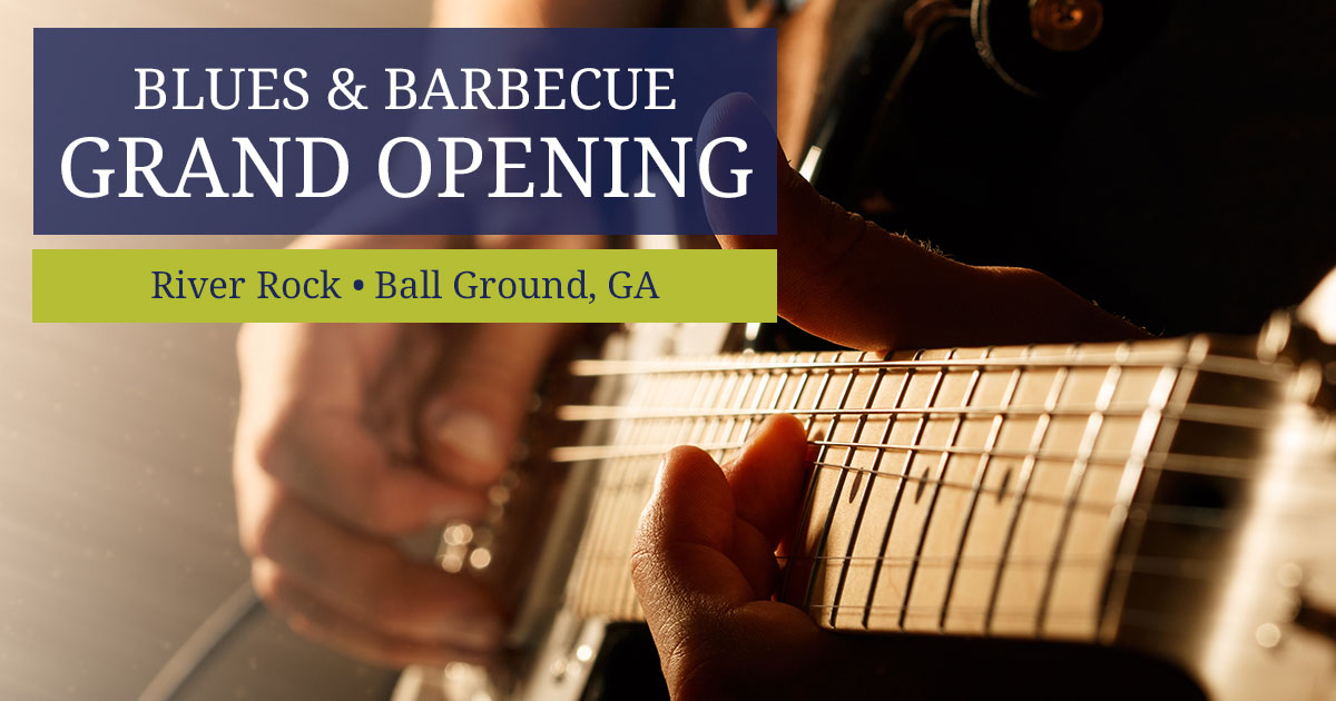 Enjoy Blues and Barbecue - River Rock Model Grand Opening