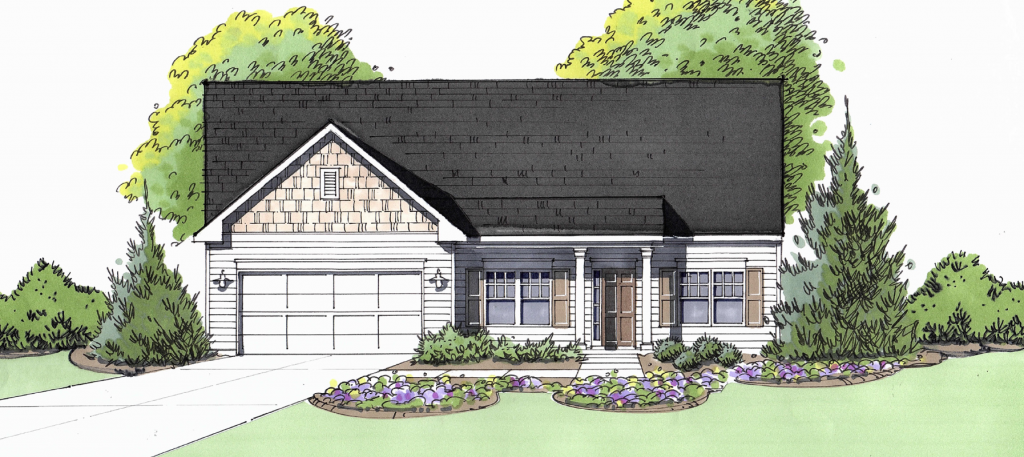 View at Cedar Mountain's Savannah II floor plan