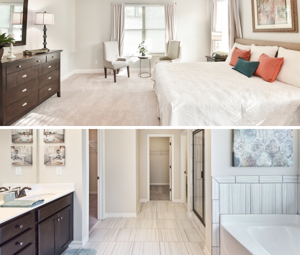 Find the master suite that can serve as your personal retreat.