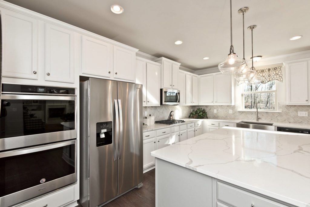 A kitchen in Overlook at Hamilton Mill