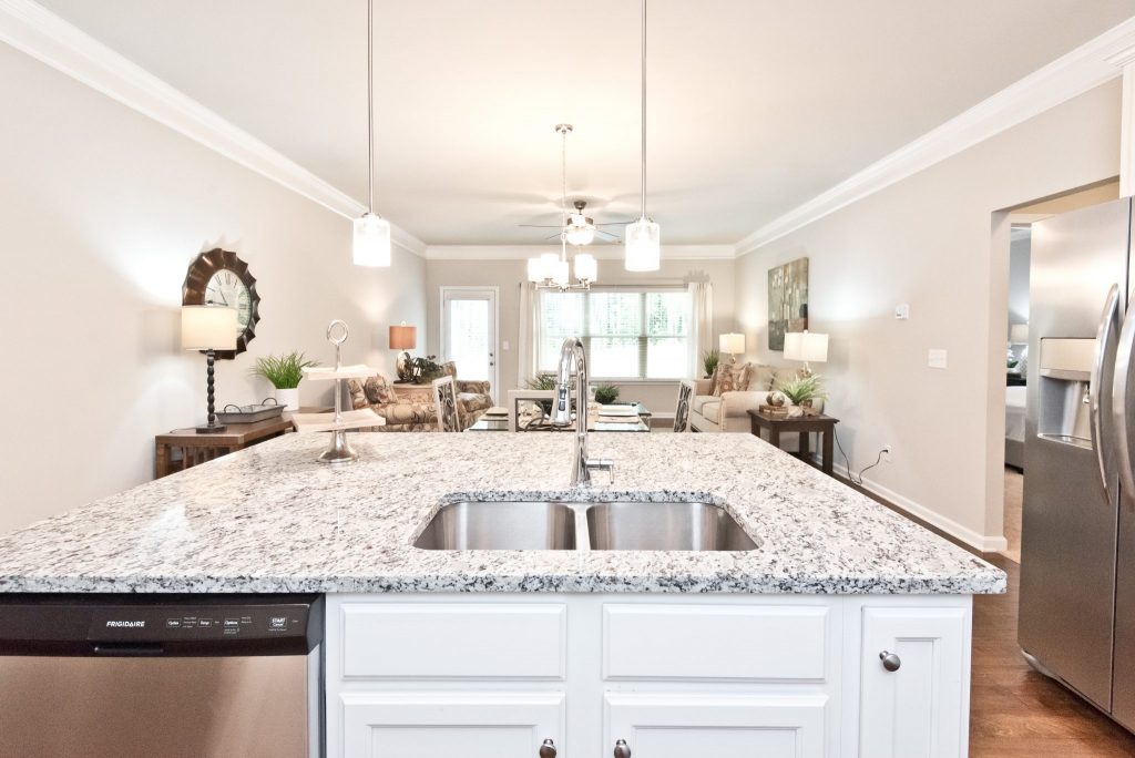 Countertops in a model home