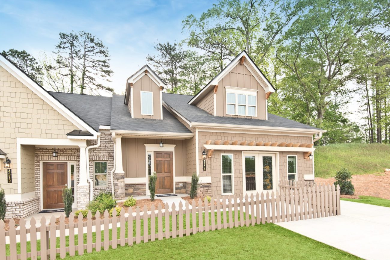 The model home at Villas of Hickory Grove