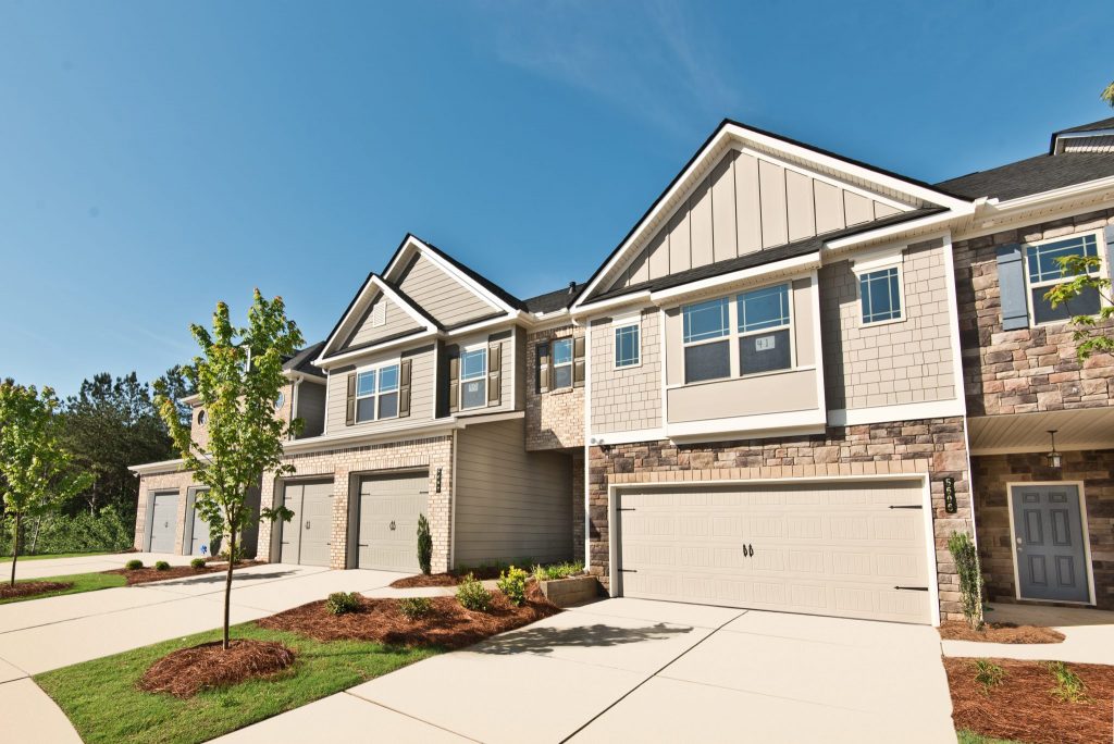 The attached homes in Village at West Cobb