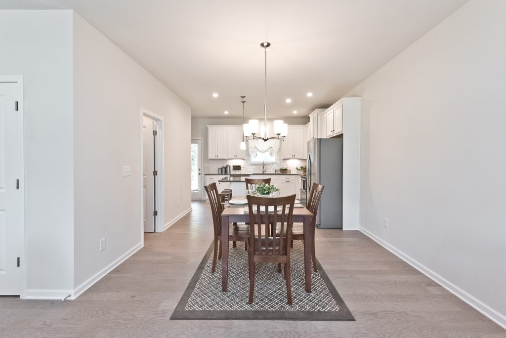 an open-concept dining room in Cantrell Crossing