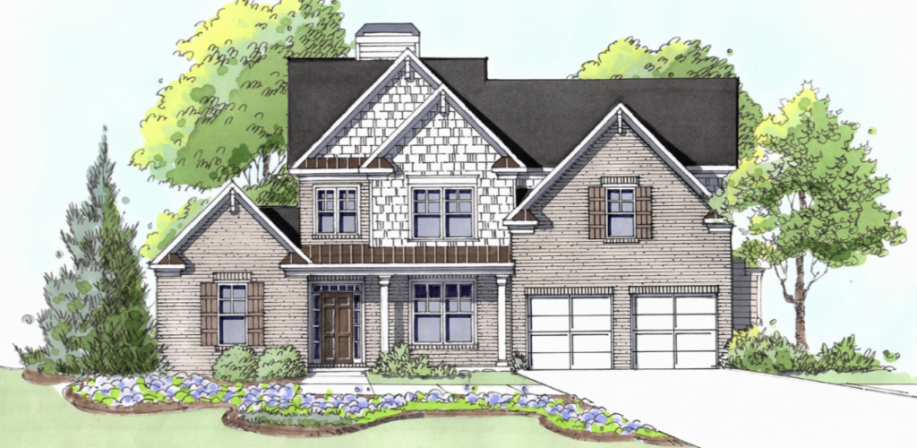 A Lincoln plan home at Gunnerson Pointe