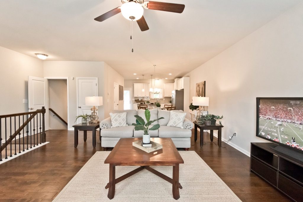 A living room in Hawthorne Village