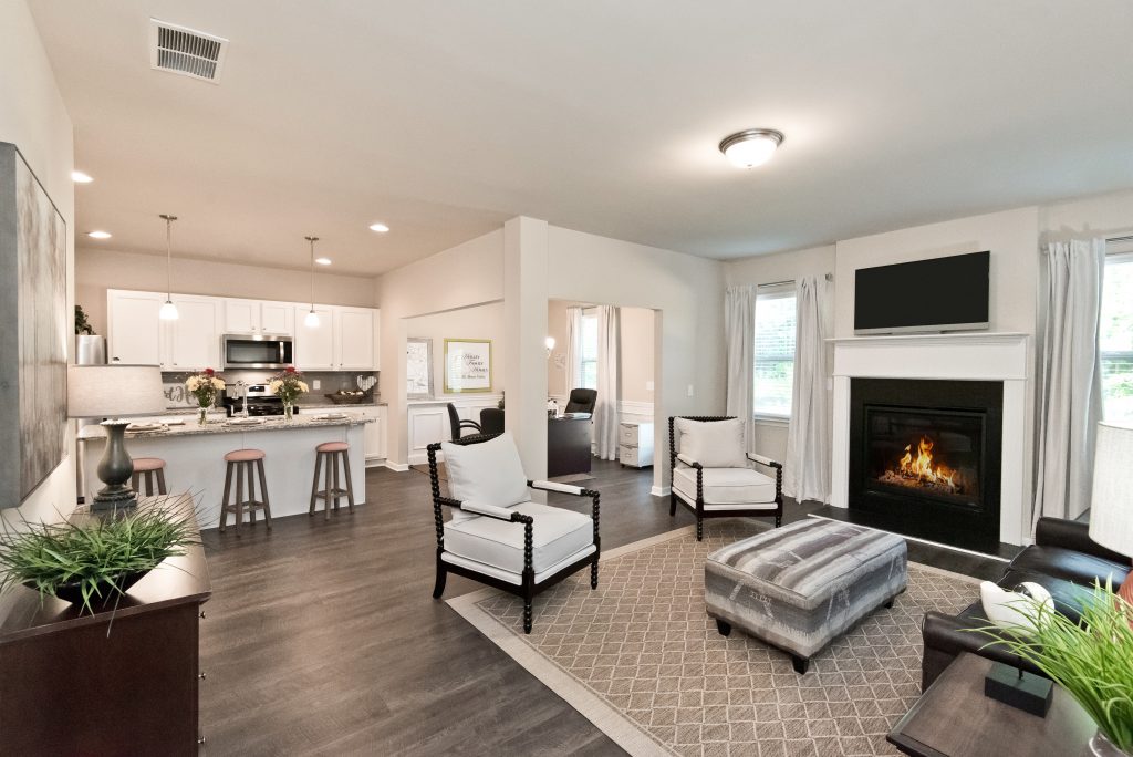 A living room in Village at West Cobb