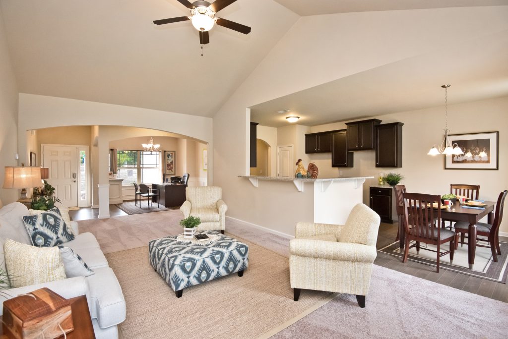 Living room in autumn ridge