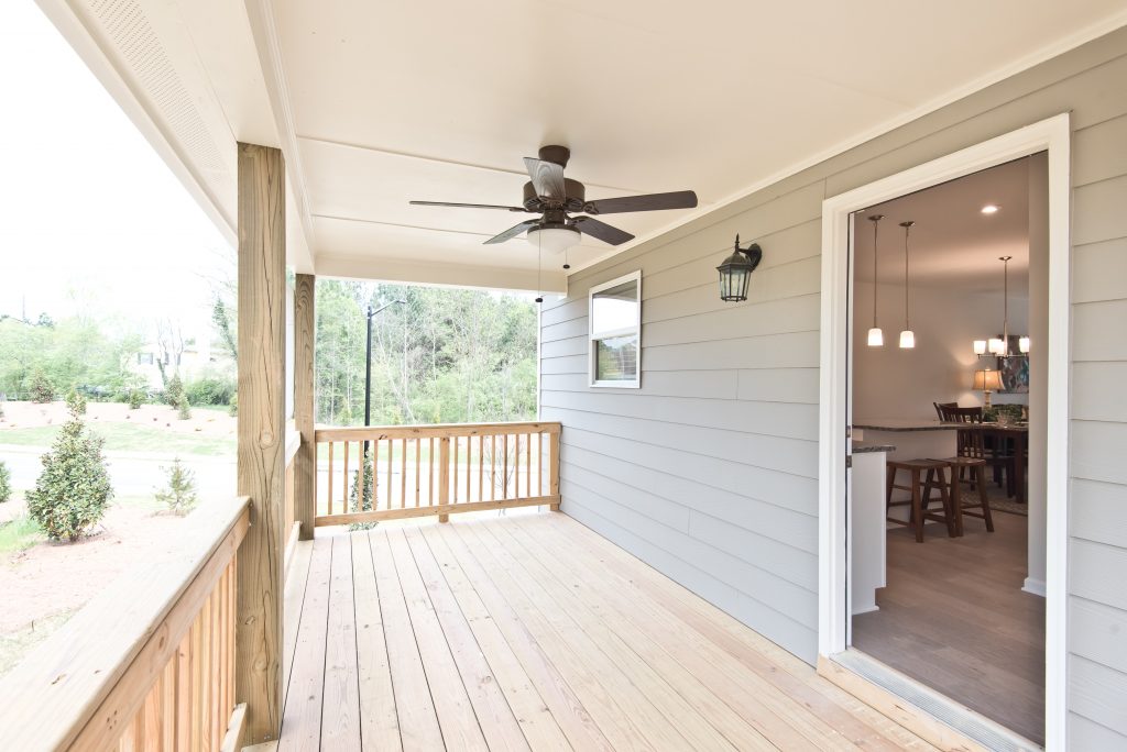 a deck in cantrell crossing townhomes in kennesaw