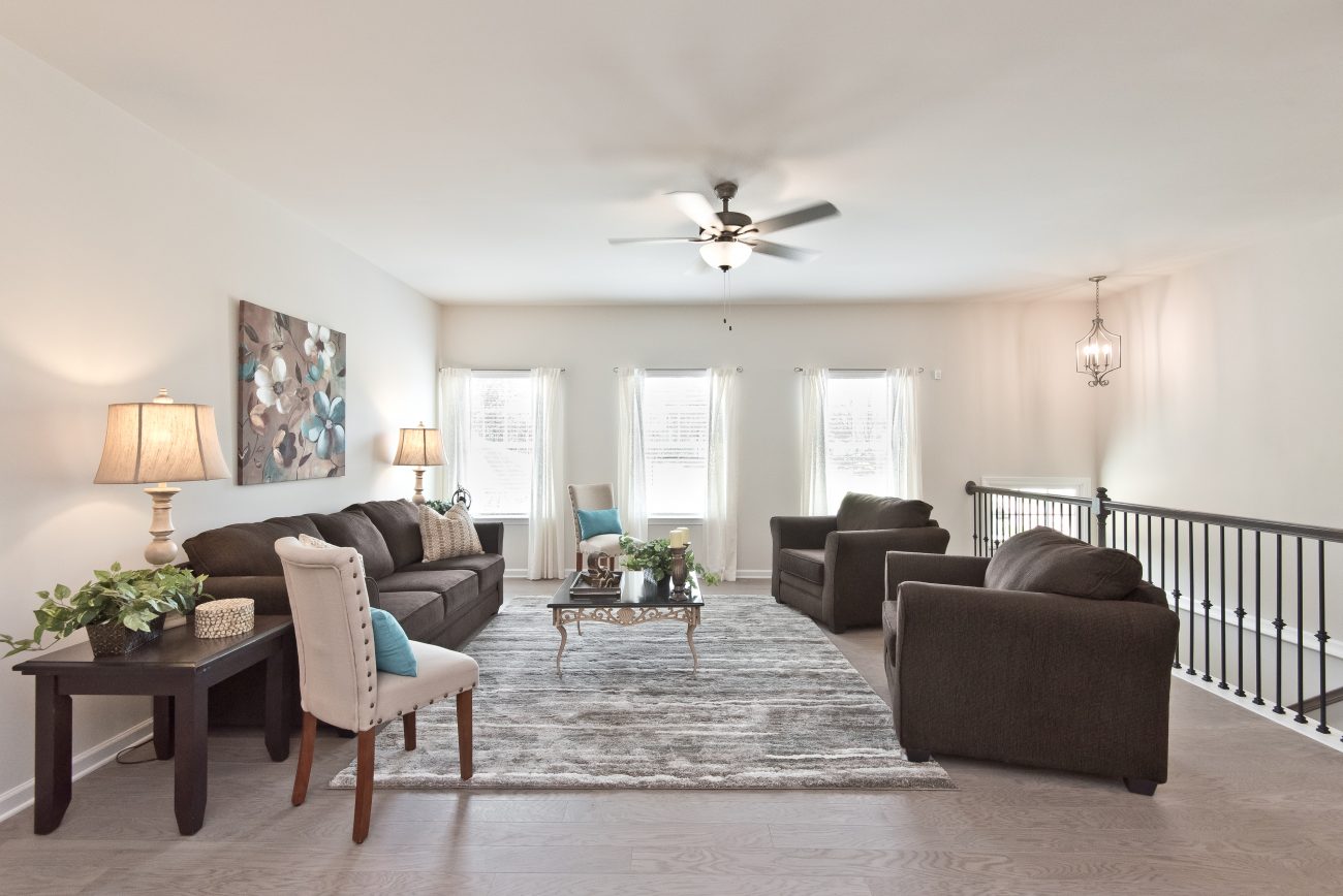 living room in Cantrell crossing