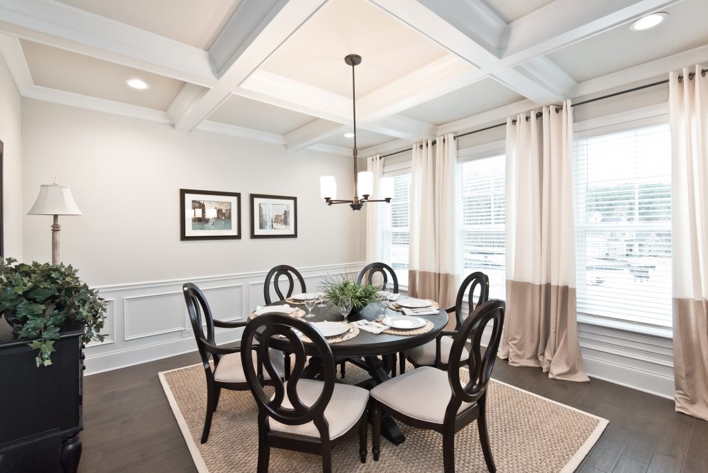 A dining room with all the features in Gunnerson Pointe