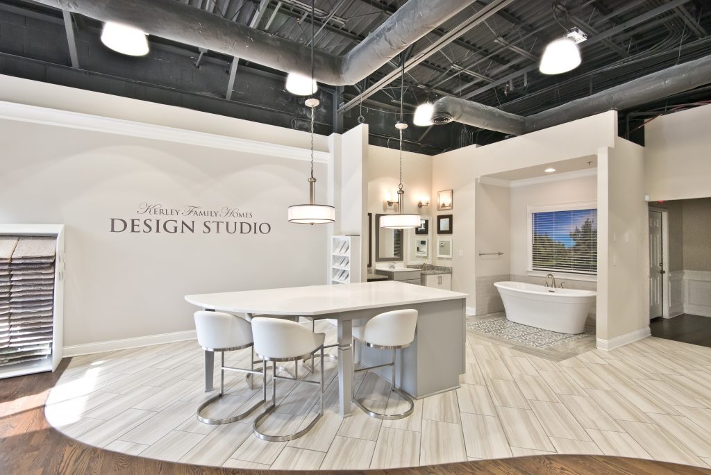 The Kerley Family Homes Design Studio, chairs at a countertop