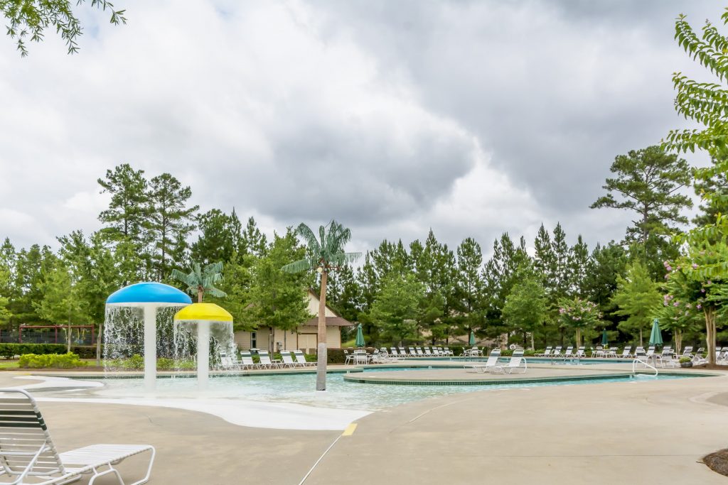 a swimming pool in a Kerley Family Homes swim and tennis community