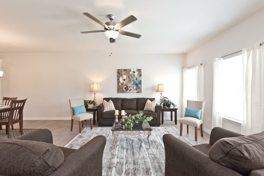 Living room in Cantrell Crossing Townhomes