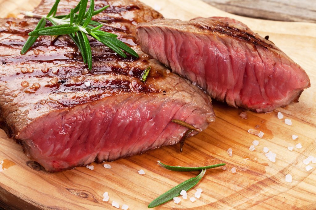 a cut, grilled steak karandaev ©123rf