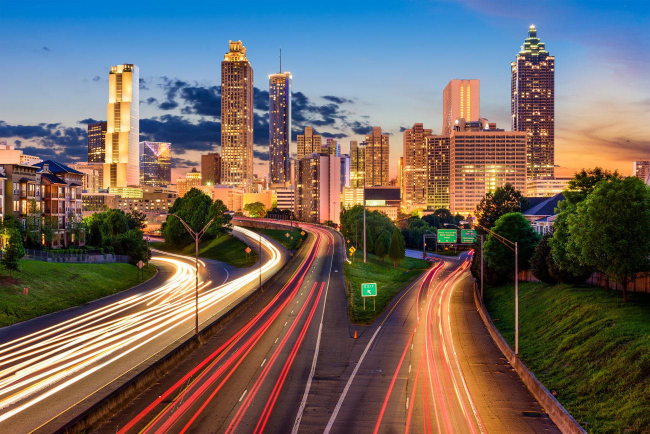 A skyline of Atlanta sepavo © 123rf