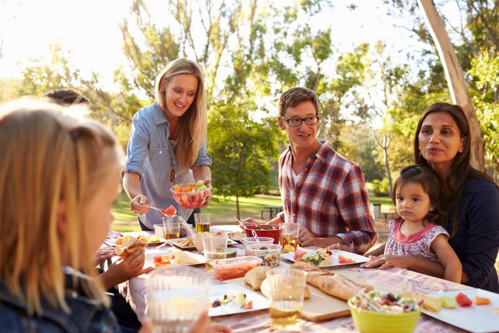 A family picnic, like one you can have on Kennesaw Mountain stockbroker © 123rf