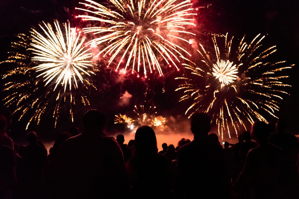 Fireworks at The Battery Atlanta this New Years Eve nd3000 © 123rf