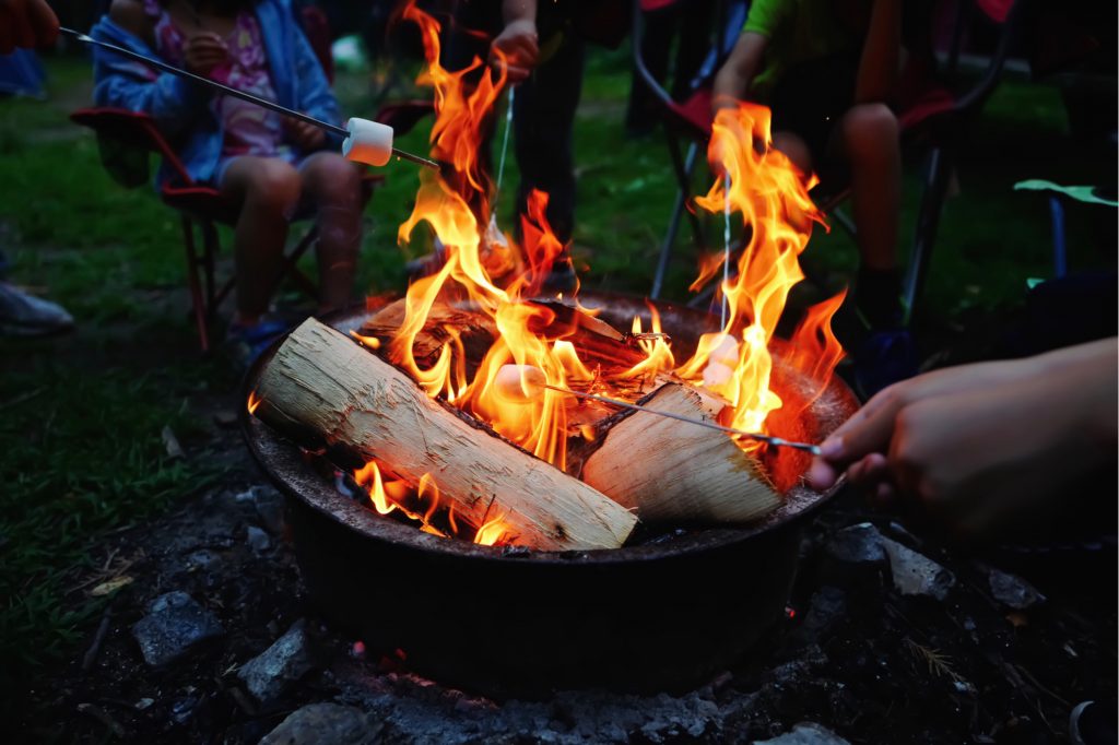 Fire pit in the outdoor in Douglasville backyard VisualArtStudio © Shutterstock