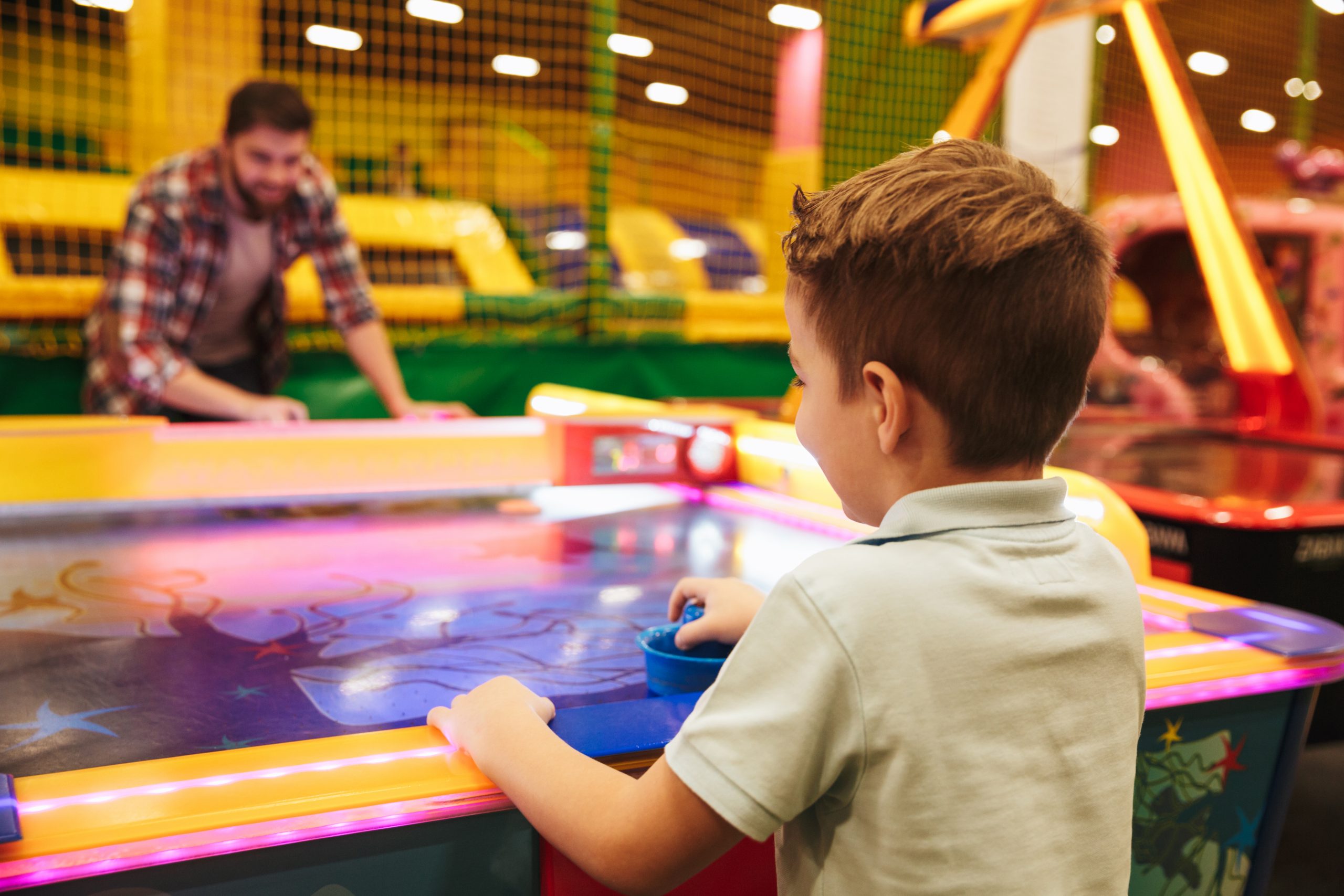 Kid playing at Thunderzone in Douglasville ©Dean Drobot