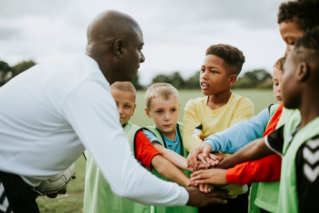 Kid soccer team in Douglasville