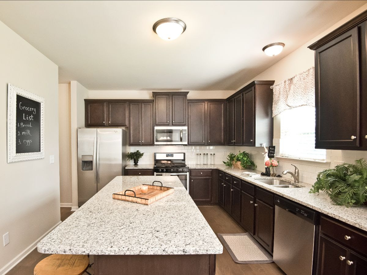 A chatsworth kitchen in a new home in Garden Walk in McDonough, GA