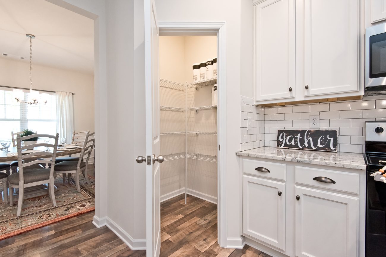 A walk-in pantry in Old Lost Mountain Estates