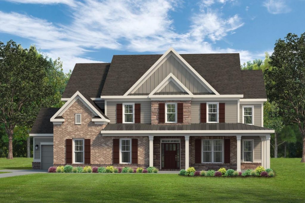 A rendering of a franklin floor plan home