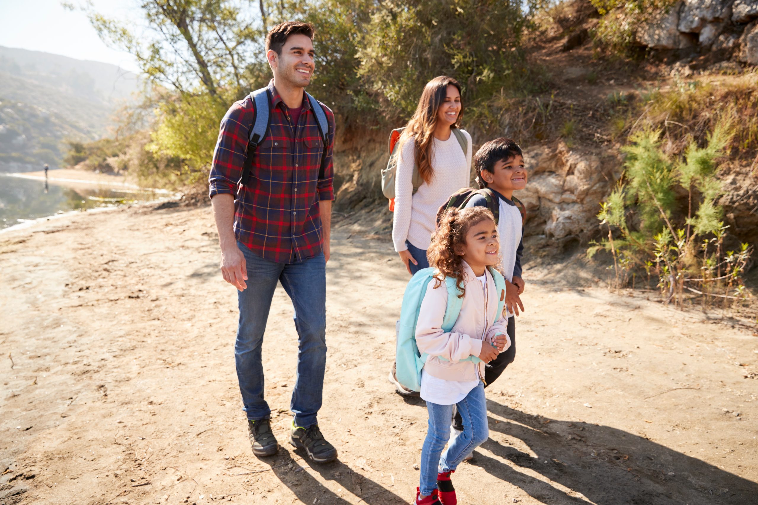 Family hiking mountain ©Monkey Business Images