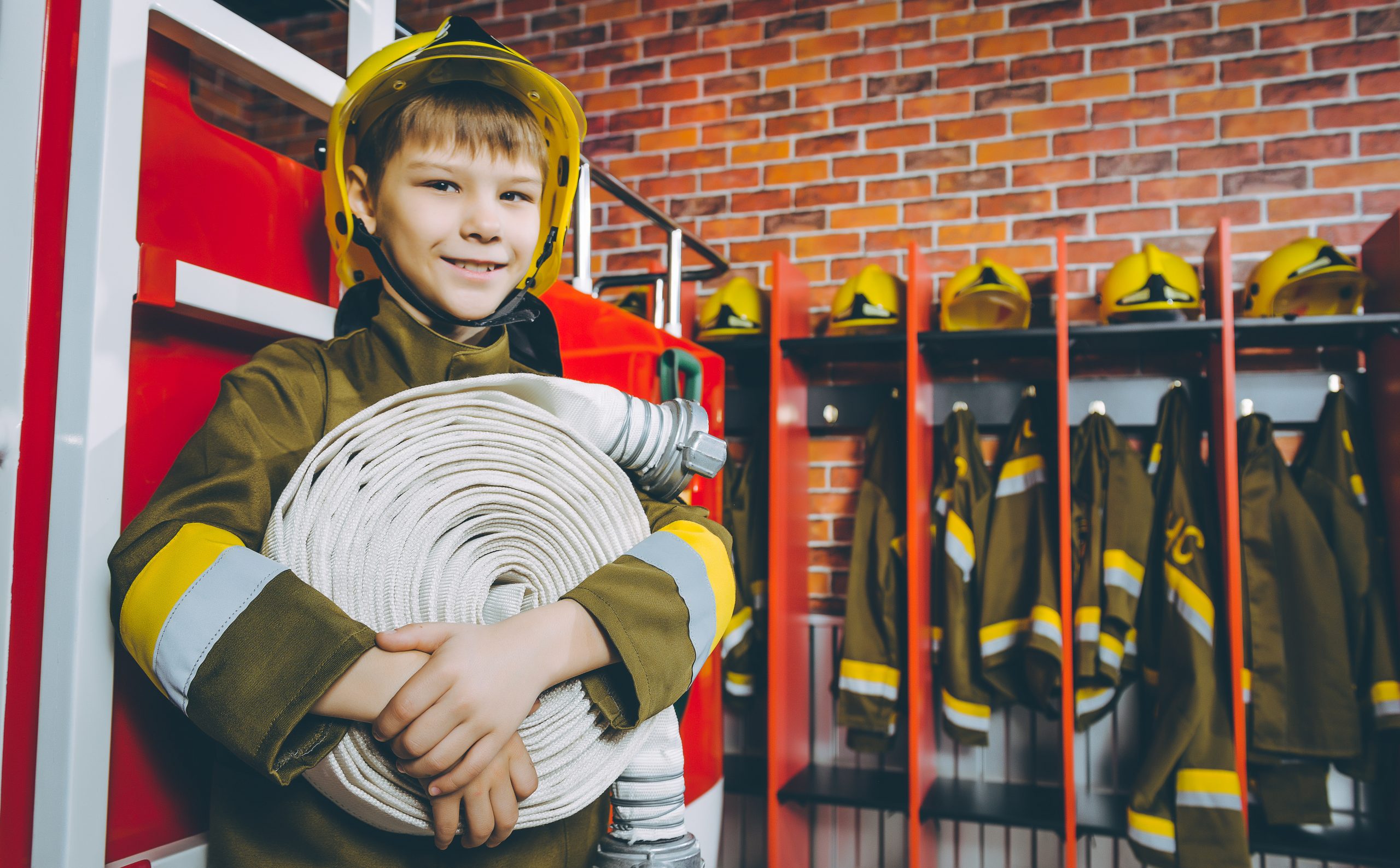 Kid at Marietta Fire Museum ©Mark Agnor