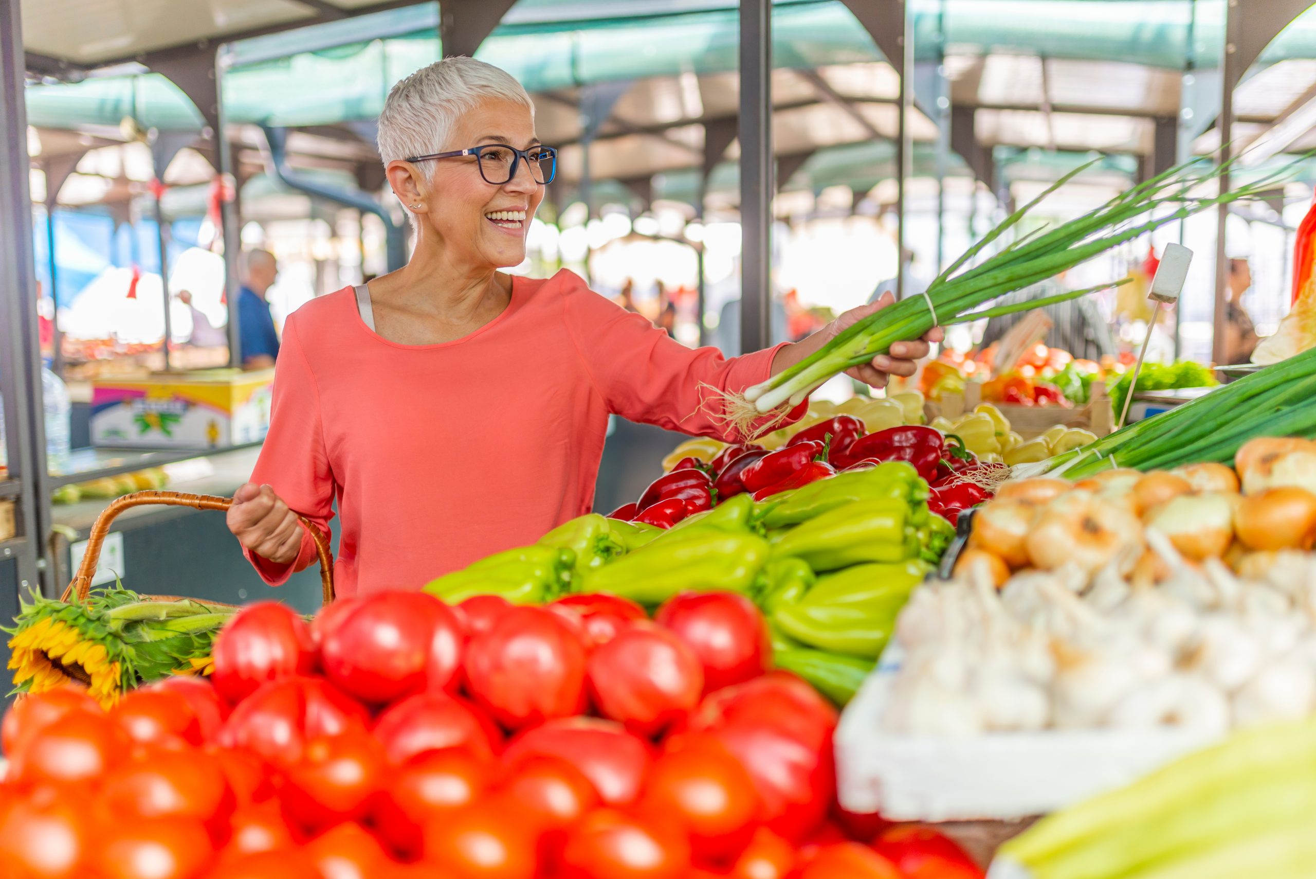 Smiling woman at the Kennesaw Farmer's Market ©Dragana Gordic