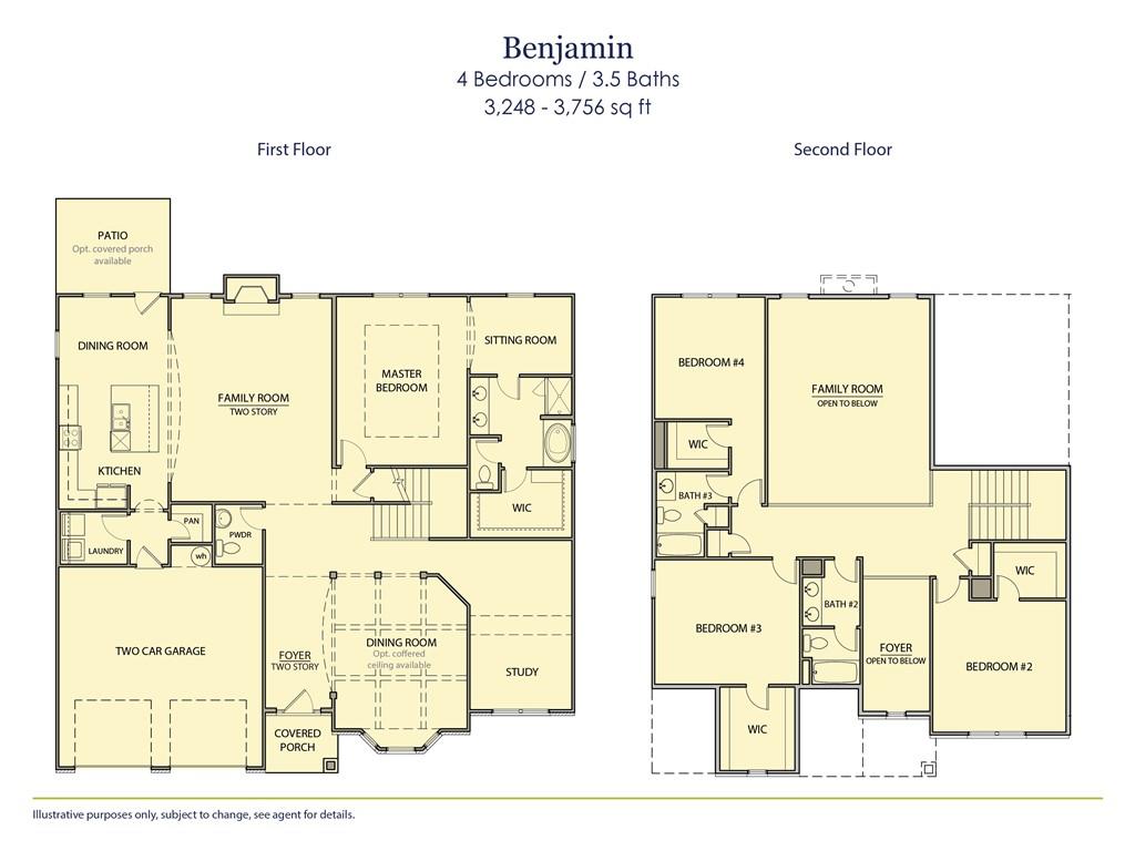 Benjamin Floor Plans by Kerley Family Homes