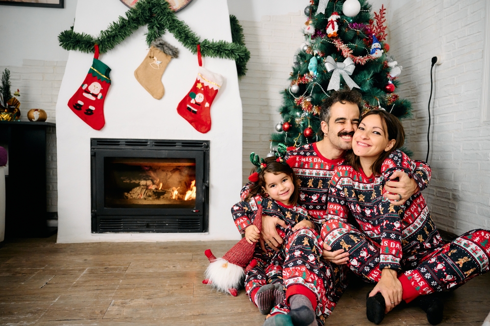 Matching Christmas Pajamas with Family ©Katerina Morozova
