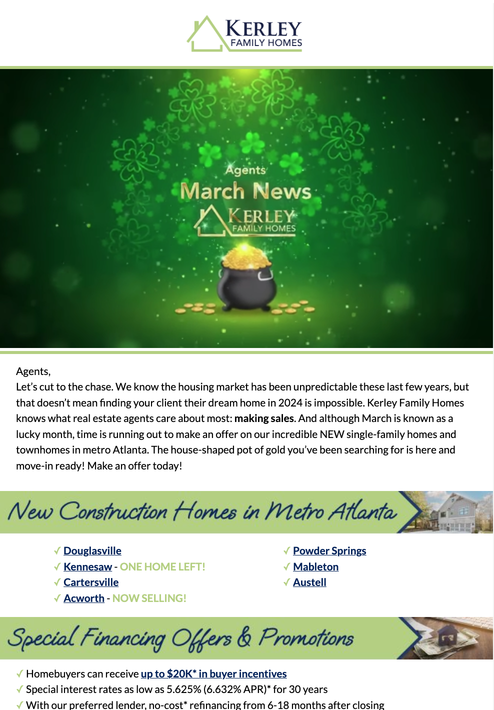 March Agent Newsletter