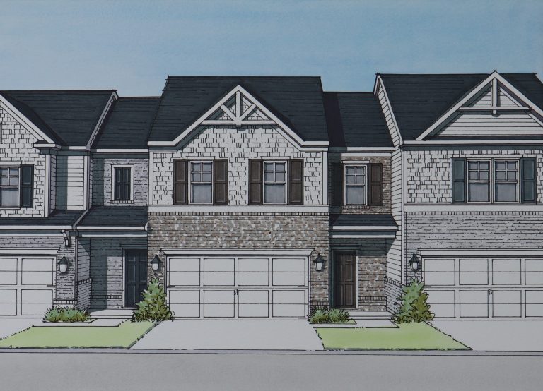 Wisteria Elevation AA Colored Rendering